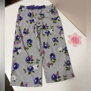 Carter's Gray and Purple Floral Kids Pajama Bottoms